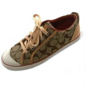 Coach Barrett Sneakers in Khaki/Natural Size 7.5